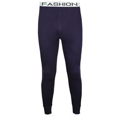Men's cotton male single long johns warm pants thin cotton trousers and tight pants pants youth backing line M Fashion purple