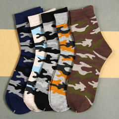 5 pairs of Japanese men stockings Harajuku folk style thick socks cotton socks socks and stockings in male tide F 5 pairs of socks.