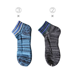 Men's athletic socks cotton terry towel socks thickening deodorant sweat socks socks and a basketball F Basketball socks / Navy 3 + 2 double double black