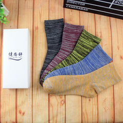 Men socks cotton socks and stockings deodorant sweat absorbing sport socks socks gift business four male F A plain folk style