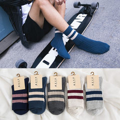Barrel trend in autumn and winter socks men male cotton stockings Korean folk style retro socks in thickened socks F PK006