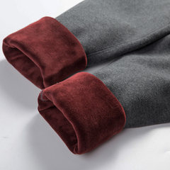 Special offer every day with warm pants pants men's cashmere trousers trousers size in male winter wear leggings 170 (L) heather grey
