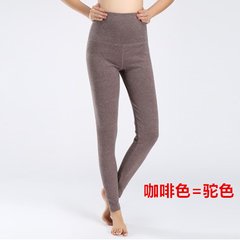 A single thin cotton long johns tight pants slim warm PANTS LEGGINGS cotton trousers pants size line Female /2XL Coffee / girl