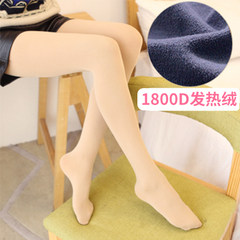 The spring and autumn and winter Stockings Pantyhose stovepipe socks pants pressure thick black leggings anti snag with feet socks. F 1800D thick flocking skin color stockings