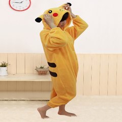 Many men and women shipping flannel coral fleece animal cartoon Siamese pajamas stitch dinosaur giraffe lovers L Pikachu