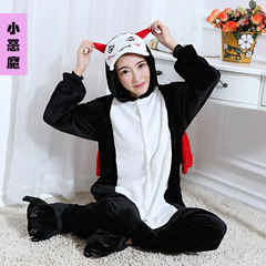Every day, the boys and girls set the Korean version of the animal pajamas, cartoon lovers thickening winter Plush M height 158-168 send shoes Flannel devil