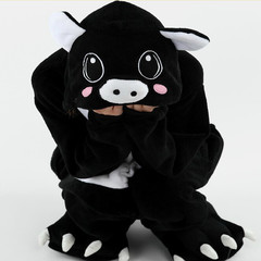 Onesie Kigurumi Pajamas men's and women's home clothes S height 148-159 without shoes Milky white