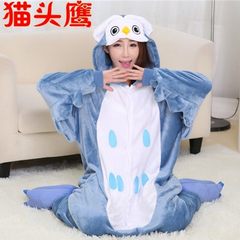 Winter thickening flannel lovers conjoined twins, cute students animal cartoon warm adult home clothing M (recommended height (156164) Twenty