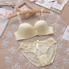 In summer, a cute girl, a girl's underwear set, a sweet girl, a little bra and a bra set 966 yellow [suit] 32/70AB universal cup