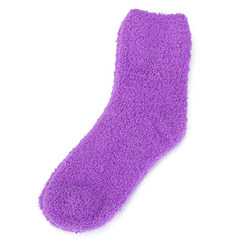 Japanese cute winter socks, female stockings, deodorant thickening, winter men's short socks, thermal socks F Violet
