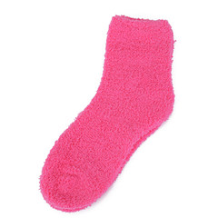 Japanese cute winter socks, female stockings, deodorant thickening, winter men's short socks, thermal socks F Rose red