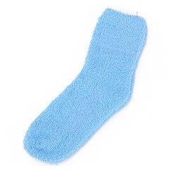 Japanese cute winter socks, female stockings, deodorant thickening, winter men's short socks, thermal socks F Blue