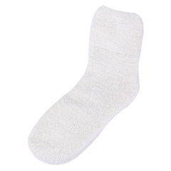 Japanese cute winter socks, female stockings, deodorant thickening, winter men's short socks, thermal socks F Milk white