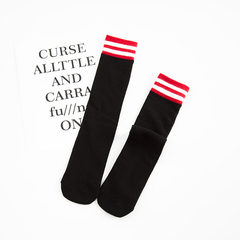 5 double piles of female Japanese Korean winter socks socks, children socks stockings socks Harajuku Korean wind tide 5XL (280 Jin) [1704 three bars] black