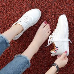 In the autumn of 2017 new thick white shoe female increased all-match Korean casual shoes street shoes size students Thirty-eight white