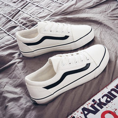 In the autumn of 2017 new canvas shoes casual shoes Korean female ins super fire all-match ulzzang female students Thirty-eight white