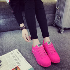 In autumn 2017 new Korean women shoes tide all-match students leisure sports shoes autumn wind ulzzang Harajuku Thirty-eight Rose red