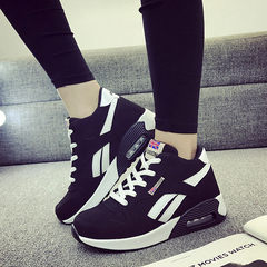 In autumn 2017 new Korean women shoes tide all-match students leisure sports shoes autumn wind ulzzang Harajuku Thirty-eight Black + white