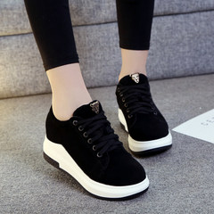 2017 new shoes of autumn travel shoes increased Harajuku sneakers thick soled shoes female. Thirty-eight Black 99915 with velvet