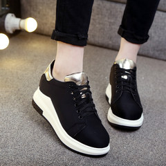 2017 new shoes of autumn travel shoes increased Harajuku sneakers thick soled shoes female. Thirty-eight Black 99921 with velvet
