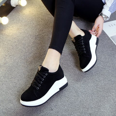 2017 new shoes of autumn travel shoes increased Harajuku sneakers thick soled shoes female. Buy one to three socks, insole shipping insurance black