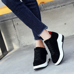 2017 new shoes of autumn travel shoes increased Harajuku sneakers thick soled shoes female. Thirty-eight Black 99923 with velvet