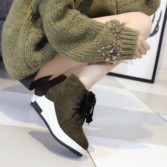 2017 new shoes of autumn travel shoes increased Harajuku sneakers thick soled shoes female. Thirty-eight Green 99988 cashmere