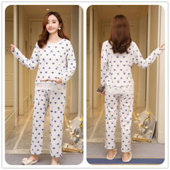In the spring and Autumn period, the new Korean version of long sleeve pants, girls' pajamas, cute and sweet, cartoon leisure home clothes, Princess suit summer XXL code [suggestion 140-160 Jin] Pink