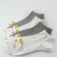 Pure cotton socks, boat socks, autumn winter sports black pure white pure color summer style short sleeve socks, deodorant shallow mouth 5XL (280 Jin) 2 pairs of 3 pairs of white ash