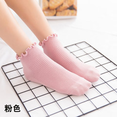 South Korean children socks cute preppy all-match tube cotton lace stockings Korean Students Japanese socks 5XL (280 Jin) Pink