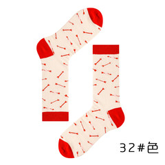 Socks, men's autumn cotton stockings, women's stockings, British Wind stockings, street socks and stockings 5XL (280 Jin) love arrow