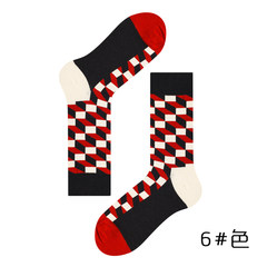 Socks, men's autumn cotton stockings, women's stockings, British Wind stockings, street socks and stockings 5XL (280 Jin) gules