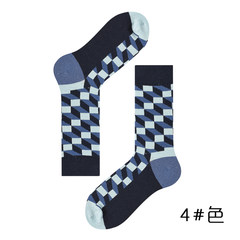 Socks, men's autumn cotton stockings, women's stockings, British Wind stockings, street socks and stockings 5XL (280 Jin) blue