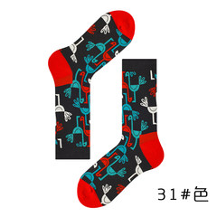 Socks, men's autumn cotton stockings, women's stockings, British Wind stockings, street socks and stockings 5XL (280 Jin) Flamingo