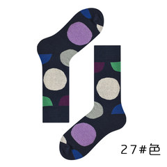 Socks, men's autumn cotton stockings, women's stockings, British Wind stockings, street socks and stockings 5XL (280 Jin) Big blue