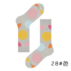 Socks, men's autumn cotton stockings, women's stockings, British Wind stockings, street socks and stockings 5XL (280 Jin) Big round grey