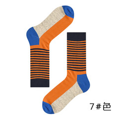 Socks, men's autumn cotton stockings, women's stockings, British Wind stockings, street socks and stockings 5XL (280 Jin) Orange