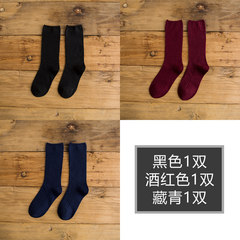 Pile of socks stockings female students winter socks children in Korea Harajuku cotton socks, the Department of Korean 5XL (280 Jin) Black + Red + blue wine