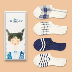 LIFEDIFF college wind cotton socks, lady socks, socks, socks, socks, gift boxes, women's socks 5XL (280 Jin) Invisible socks combination 884