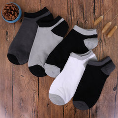 Men's socks socks and socks socks in summer light invisible bed socks thin socks socks socks feet support Ms. 5XL (280 Jin) Men socks socks color a plain (5 pairs)