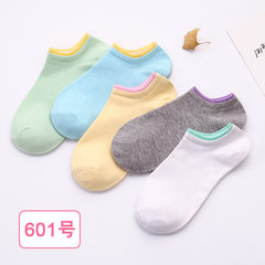 Spring and summer low female socks socks cotton socks, shallow mouth lovely wind all-match Japanese Harajuku female socks Men's money [buy 5 double to send 5 pairs] Colorful mouth