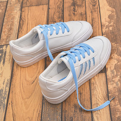 Ins Street canvas shoes female autumn over the fire chic ulzzang leather shoes all-match Korean white shoe Harajuku Thirty-eight Prynne