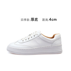 All-match shoes white shoes thick autumn 2017 new soft bottom shoes in winter white shoes increased Korean Muffin Thirty-five Four seasons thick base hot sale