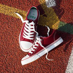 Ins canvas shoes female 2017 new high summer all-match a Korean student Harajuku wind ulzzang shoes tide Thirty-eight Wine red