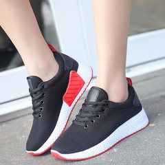 In the autumn of 2017 new Korean version of the ulzzang source all-match leisure Street wind increased the movement of white shoes women Thirty-six black