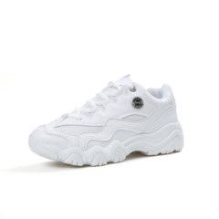 South Korea ulzzang Harajuku color sports shoes star with a reflective panda increased running shoes female tide in autumn and winter Thirty-eight white