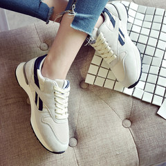 2017 new BF sports shoes boy running shoes autumn Korean ulzzang student ins all-match Harajuku lovers Thirty-eight Grayish blue (autumn lovers)