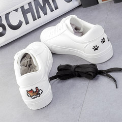 Chic Han Feng shoes 2017 new white shoes all-match Korean students casual canvas shoes and white shoes Thirty-eight white