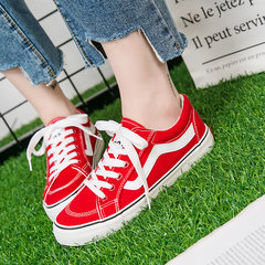 2017 Korean ulzzang Harajuku wind canvas shoes female new spring all-match students help Nike low tide Thirty-five gules