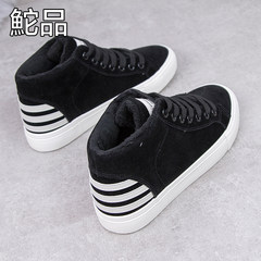 2017 new winter shoes Tuo female students with high all-match cashmere thermal shoes help female sports shoes. Thirty-eight black